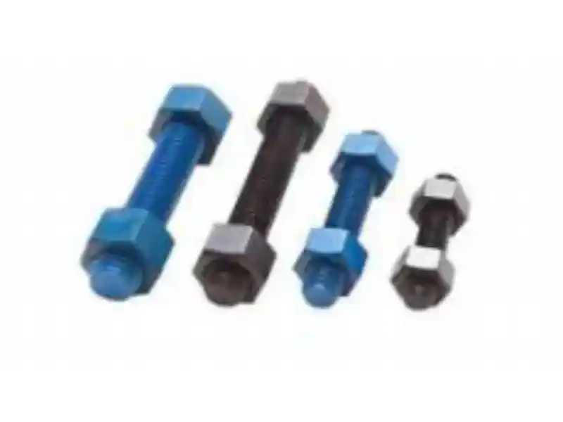 PTFE-beschichtete Stehbolzen mit Sechskantmuttern